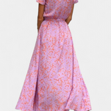 Lilith Vestido Cruzado Verano Estampado Colección Exclusiva