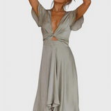 Franzi Vestido Elegante Con Escote En V Colección Vintage