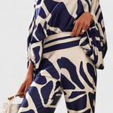 Sybella Conjunto Hombros Descubiertos Estampado Exclusivo