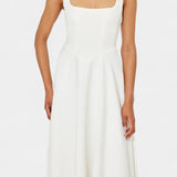 Mary Vestido Midi Aline Sin Mangas Colección Lujo Exclusiva