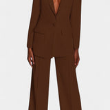 Marnie Conjunto a Medida Blazer y Pantalones de Pierna Ancha