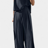 Lauren Conjunto de Dos Piezas de Pierna Ancha Luxe Edición