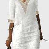 Malia Vestido Midi Elegancia Casual Detalles Exclusivos