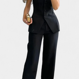 Ekaterina Conjunto Top Tubo Y Pantalón Minimalista Exclusiva