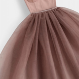 Widya Vestido Maxi De Tul Con Corsé Elegante Exclusivo