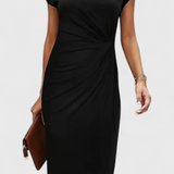 Katrina Vestido Midi Atemporal Cuello Redondo Exclusivo