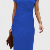 Katrina Vestido Midi Atemporal Cuello Redondo Exclusivo