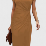 Katrina Vestido Midi Atemporal Cuello Redondo Exclusivo