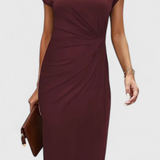 Katrina Vestido Midi Atemporal Cuello Redondo Exclusivo