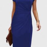 Katrina Vestido Midi Atemporal Cuello Redondo Exclusivo