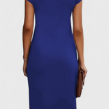 Katrina Vestido Midi Atemporal Cuello Redondo Exclusivo