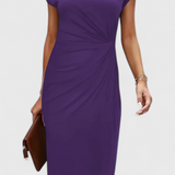 Katrina Vestido Midi Atemporal Cuello Redondo Exclusivo