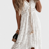 Melina Jonna Vestido Maxi de Encaje Boho Exclusivo