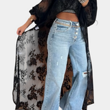 Nyxelle Top Maxi de Encaje Elegante Edición Limitada