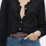 Blusa de Encaje Soleil Algodón Transpirable Exclusiva