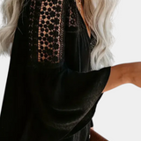 Blusa Sunwoven Encaje Escote V Exclusiva Artesanal Limitada