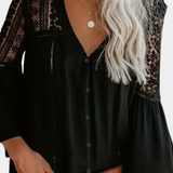 Blusa Sunwoven Encaje Escote V Exclusiva Artesanal Limitada