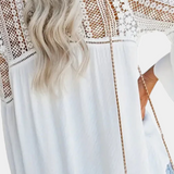 Blusa Sunwoven Encaje Escote V Exclusiva Artesanal Limitada