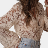 Blusa Calista Encaje Floral Bohemia Edición Limitada