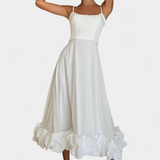 Sela Vestido Maxi Fluyente Colección Alta Gama Exclusiva
