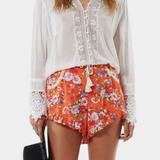 Bernelle Blusa de Encaje Floral Algodón Couture Exclusiva