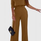 Cleo Conjunto Pantalón Y Top Algodón Y Poliéster Exclusivo