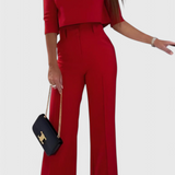 Cleo Conjunto Pantalón Y Top Algodón Y Poliéster Exclusivo