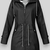 Aria Estilosa Chaqueta De Lluvia Impermeable Exclusiva