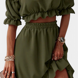 Katja Conjunto Dos Piezas Off Shoulder Colección Exclusivo