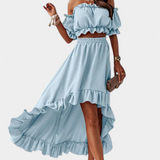 Katja Conjunto Dos Piezas Off Shoulder Colección Exclusivo