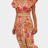 Suzanne Vestido Maxi Floral Exclusiva Colección Verano Gasa