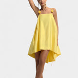 Hedda Vestido Mini Rosa Detalle Corsé Exclusiva Espagueti