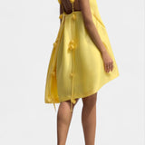 Hedda Vestido Mini Rosa Detalle Corsé Exclusiva Espagueti