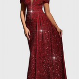 Esme Vestido de Lentejuelas con Hombros Descubiertos Éliane