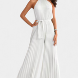 Patrizia Mono Palazzo Plisado Cuello Halter Limitada
