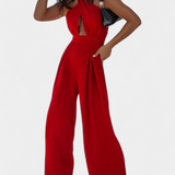 Jessica Mono Halter Cruzado Sin Espalda Pierna Exclusiva