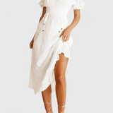 Lucia Vestido Midi Off Shoulder Colección Exclusiva