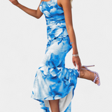 Abigail Vestido De Malla Floral Con Manga Única Selección