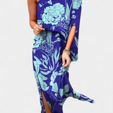 Carlena Vestido Un Hombro Estampado Romántico Exclusivo