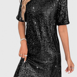 Loreen Vestido Mini Con Lentejuelas Relajado Exclusivo