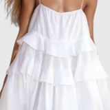 Vianey Vestido Mini Algodón Lino Silueta A Exclusiva