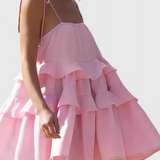 Vianey Vestido Mini Algodón Lino Silueta A Exclusiva