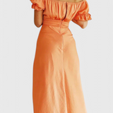 Lucia Vestido Midi Off Shoulder Colección Exclusiva