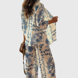 Conjunto Odile Algodón Suave Exclusivo Manga 3/4 Bolsillos