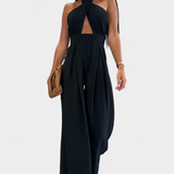 Jessica Mono Halter Cruzado Sin Espalda Pierna Exclusiva