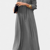 Verónica Vestido Manga Larga Escote en V Colección Exclusiva