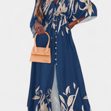 Joelle Vestido Maxi Arcoíris Manga Murciélago Privado