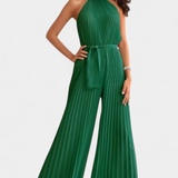 Patrizia Mono Palazzo Plisado Cuello Halter Limitada