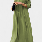 Verónica Vestido Manga Larga Escote en V Colección Exclusiva