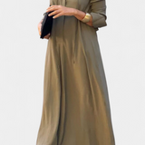 Verónica Vestido Manga Larga Escote en V Colección Exclusiva